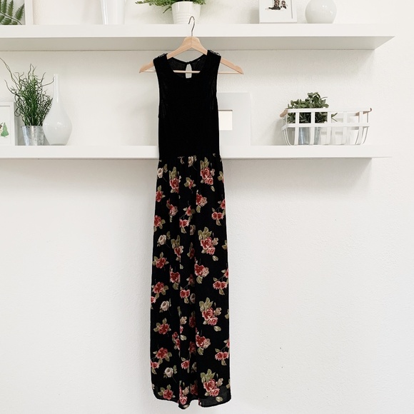 Dresses & Skirts - LONG FLORAL DRESS // CHIFFON BOTTOM